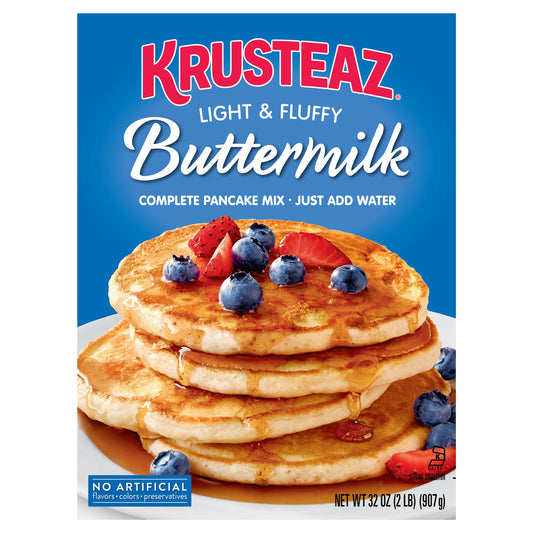 Krusteaz Buttermilk Pancake Mix, 32 OZ, 4-Pack