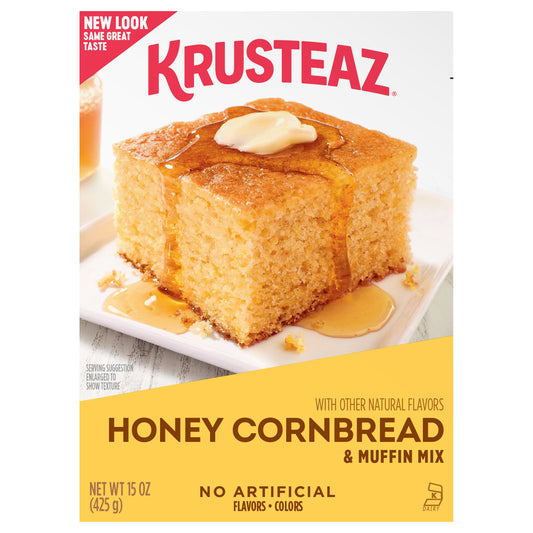 Krusteaz Honey Cornbread Mix, 15 OZ, 4-Pack