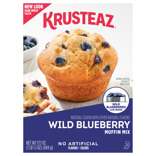 Krusteaz Wild Blueberrry Muffin Mix, 17.1 OZ , 4-Pack
