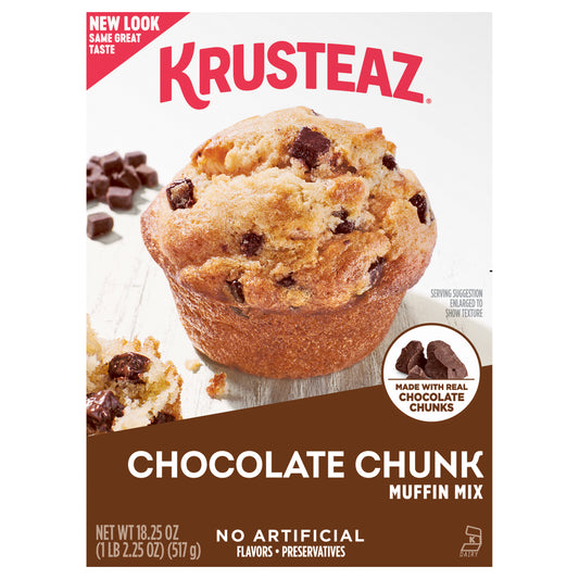 Krusteaz Chocolate Chunk Muffin Mix, 18.25 OZ