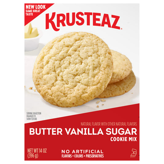 Krusteaz Butter Vanilla Sugar Cookie Mix, 14 OZ, PACK-4