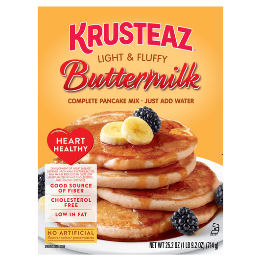 Krusteaz Heart Healthy Buttermilk Pancake Mix, 25.2 OZ