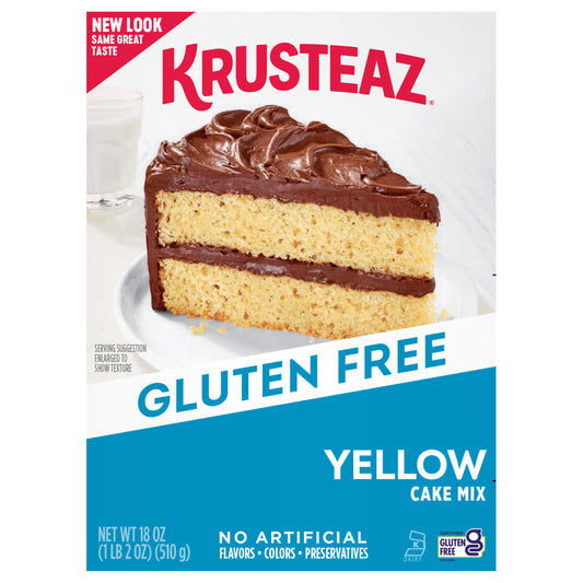 Krusteaz Gluten Free Yellow Cake Mix, 18 OZ