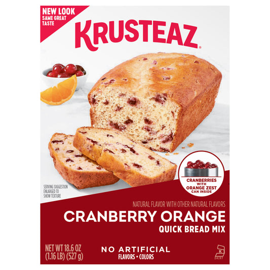 Krusteaz Cranberry Orange Quick Bread Mix, 18.6 OZ