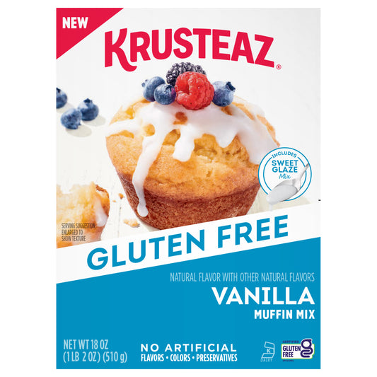 Krusteaz Gluten Free Vanilla Muffin Mix, 18 OZ